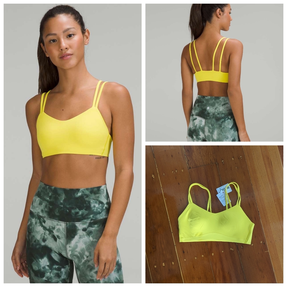 Lululemon Like a Cloud Bra *Light Support, B/C Cup Sonic Yellow, Size 8